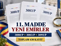 Romanya Vatandaşlığı 11. Madde: 3080/P, 3083/P ve 3095/P Sayılı Yeni Emirler Yayımlandı Romanya vatandaşlığı 11. madde 3080/P, 3083/P ve 3095/P sayılı yeni ANC emirleri